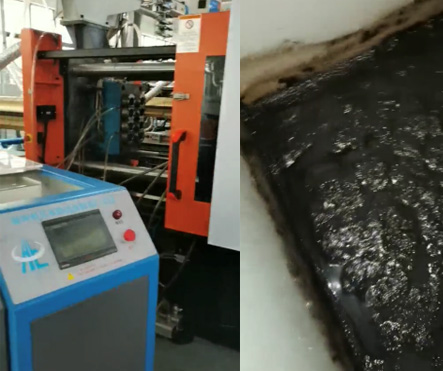 If the mold waterway has not been cleaned for a long time, it can be easily cleaned with the cleaning machine and cleaning agent developed by our company.